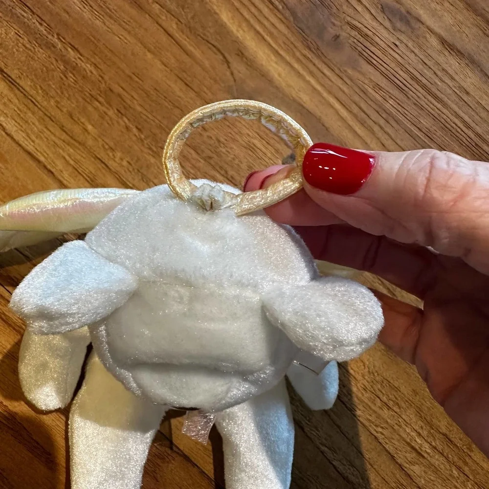 Ty Beanie Babies Halo Angel Bear Stuffed Animal Metallic Wings Collectible 1998